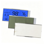 HTN 7 Segment Monochrome LCD Module, Blue Backlight, 3.3V Positive Display for Medical Equipment - Image 2