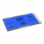 HTN 7 Segment Monochrome LCD Module, Blue Backlight, 3.3V Positive Display for Medical Equipment - Image 3
