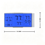 HTN 7 Segment Monochrome LCD Module, Blue Backlight, 3.3V Positive Display for Medical Equipment - Image 4